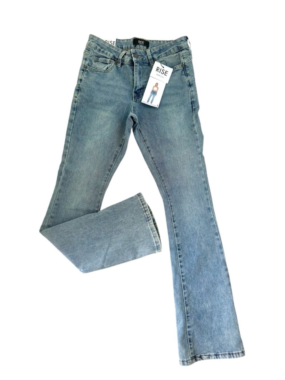 RISE Supply Co NWT Mid Rise Bootcut Jeans Blue Size 5 (Small)
